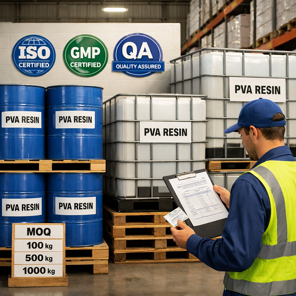 Best Bulk PVA Resin Suppliers for Cleaning Manufacturers: Certifications, MOQs