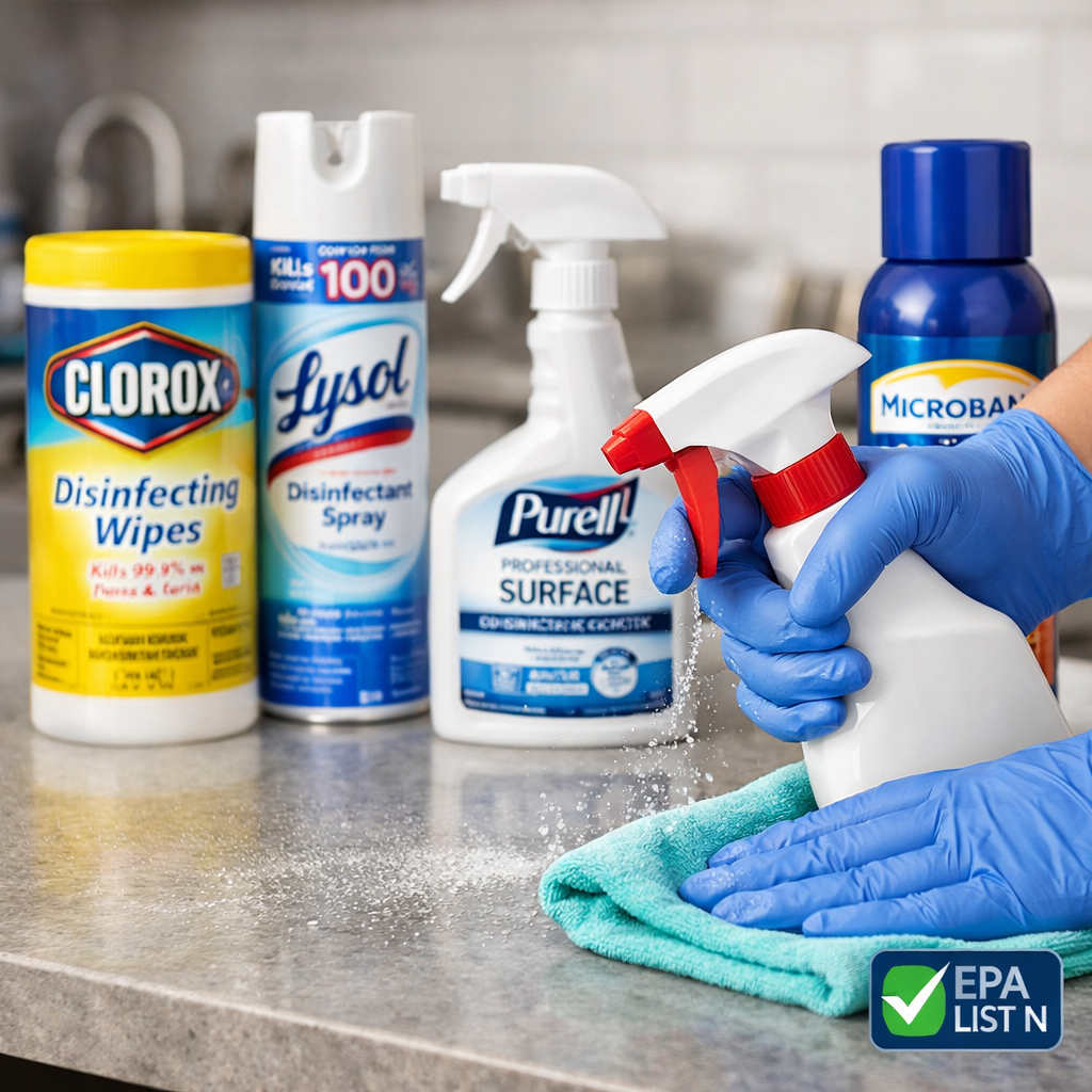 Best EPA List N Disinfectants for COVID-19: Expert Recommendations