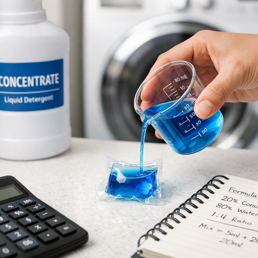 How to Calculate Best Concentrate Levels for Liquid Laundry Packets
