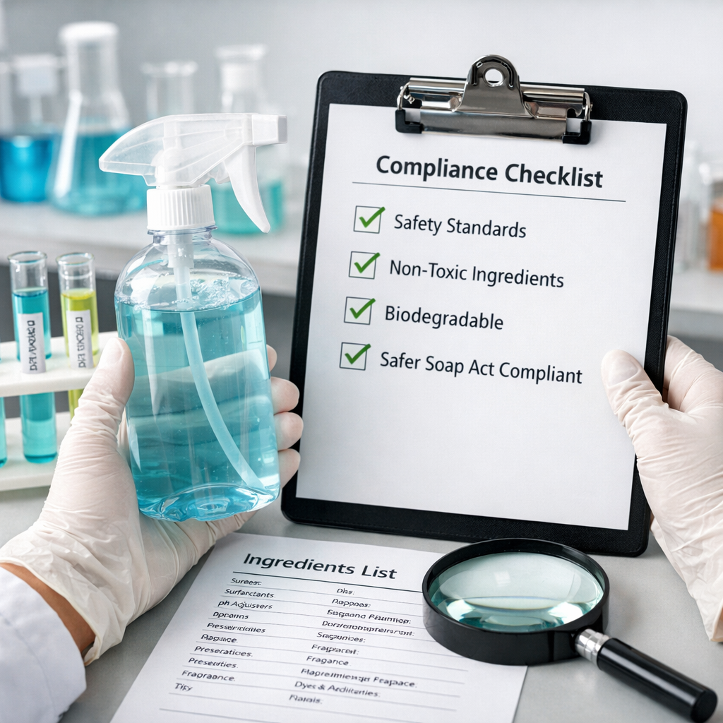 How to Verify Cleaning Formulations Meet Safer Soap Act Standards