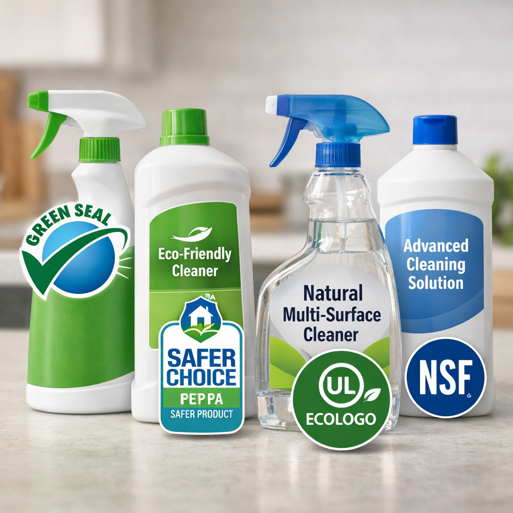 Top Third-Party Certified Cleaning Brands and What Each Label Means